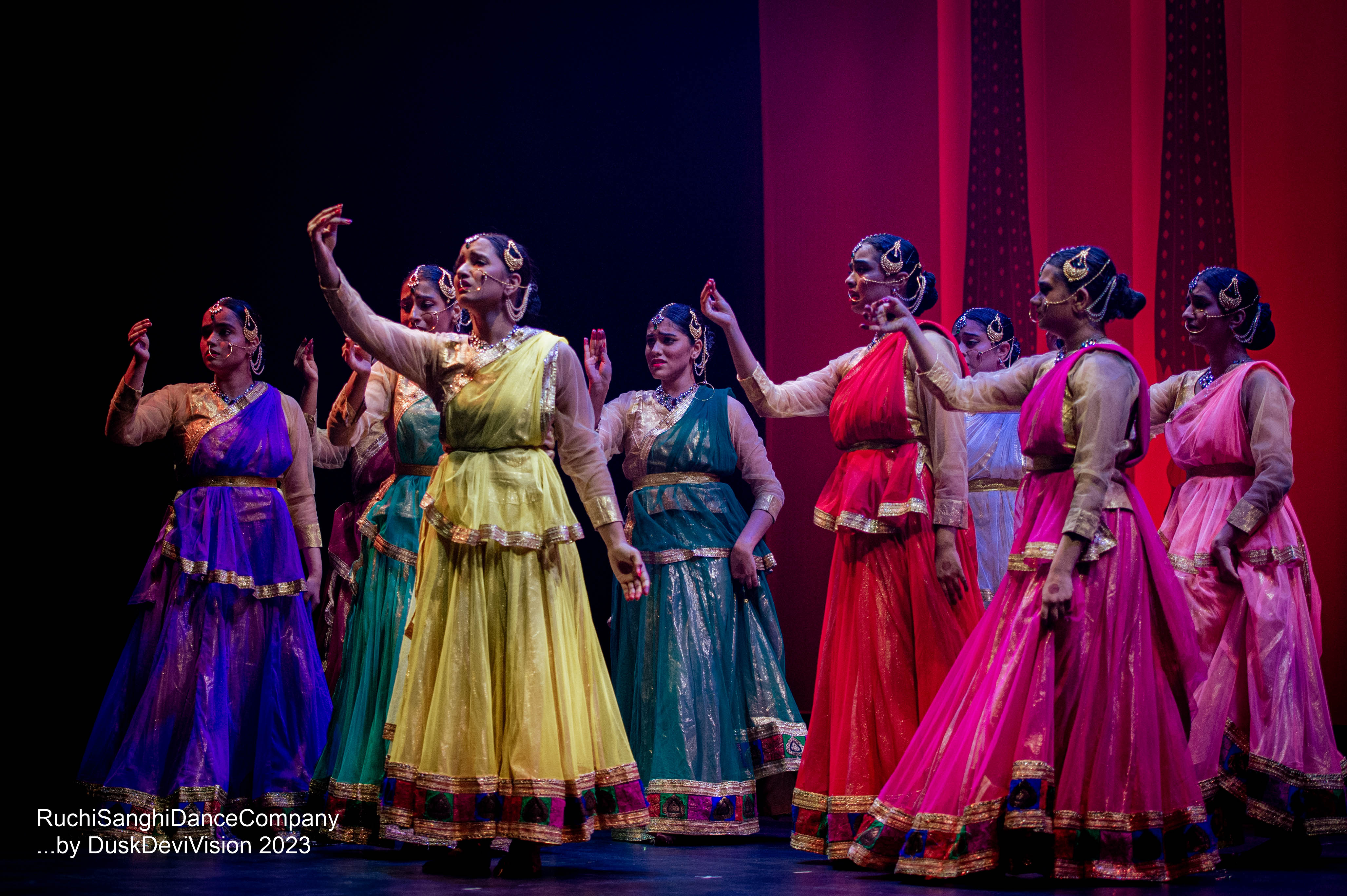 Ruchi Sanghi Dance Company Video Gallery Banner dancers showing expression in emotive performance