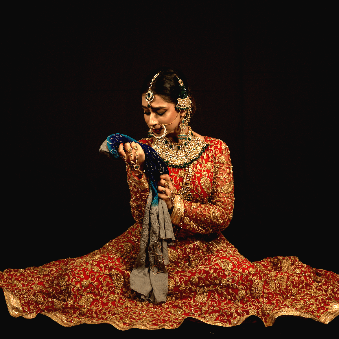 Anarkali the Musical Cast Banner Salim holds rose thinking of Anarkali